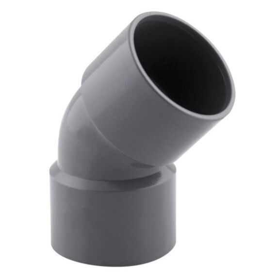 Coude pvc 45° ff ø 32 nfe-nfme - INTERPLAST