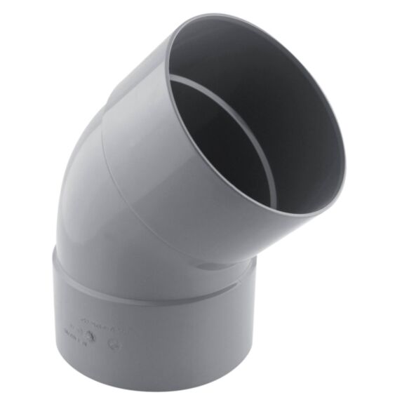 Coude PVC 45° FF Diam.125 - INTERPLAST