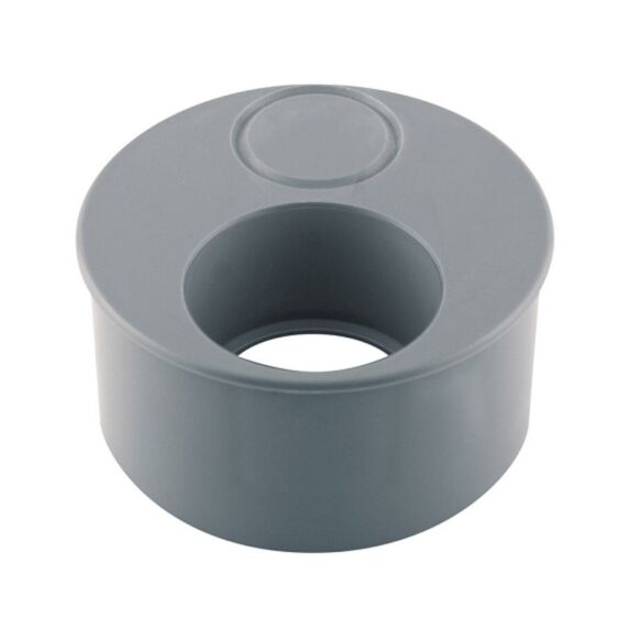 Tampon de réduction PVC évacuation double operculé Ø93x50/32 - INTERPLAST