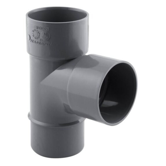 Té pied de biche pvc 87° mf ø 50 nfe-nfme - INTERPLAST