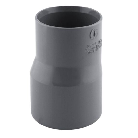 Réduction excentrée pvc mf 50x40 nfe-nfme - INTERPLAST