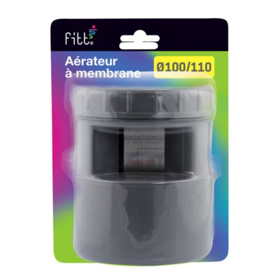 Aérateur à membrane pvc ø 100 110 ss blister - INTERPLAST