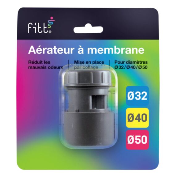 Aérateur à membrane pvc ø 32 40 50 ss blister - INTERPLAST