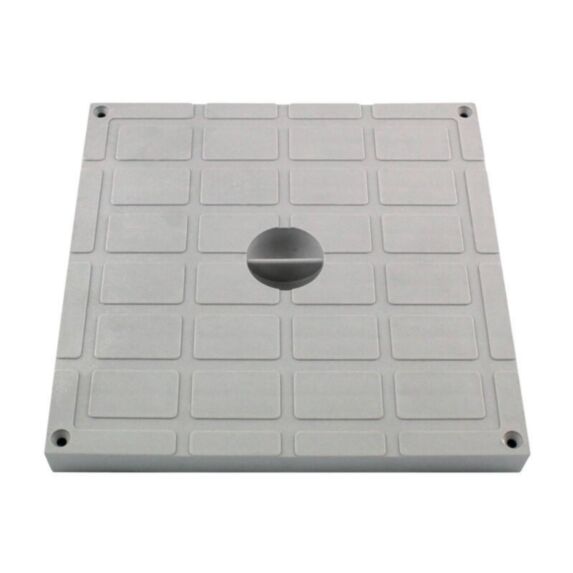 Couvercle de regard Polypropylène 20x20cm Gris - INTERPLAST