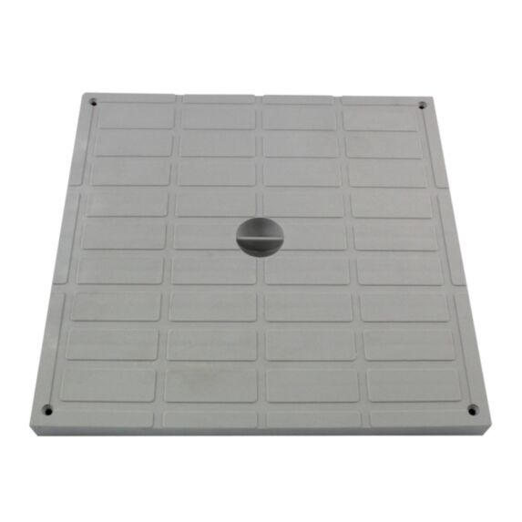 Couvercle de regard Polypropylène 30x30cm Gris - INTERPLAST