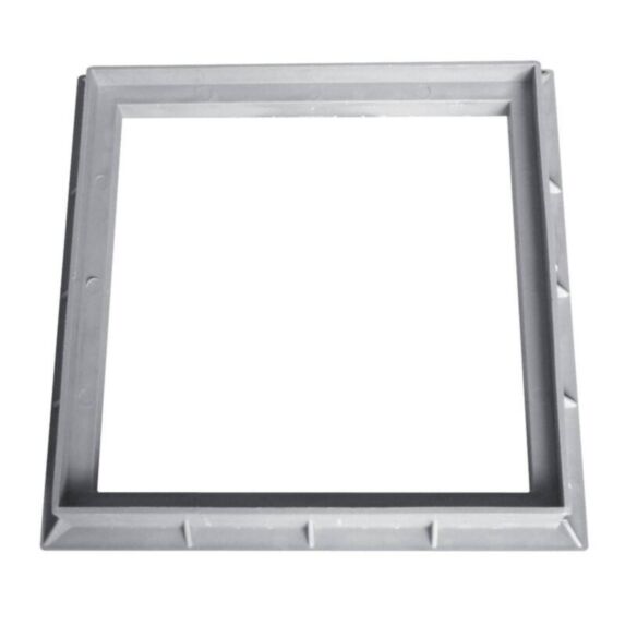 cadre 20 x 20 cm gris polypropilène - INTERPLAST