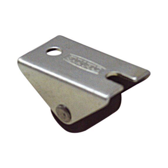 Roulette fonctionnelle à platine fixe polychoc noir Ø15mm charge supportée 12 kg - CIME