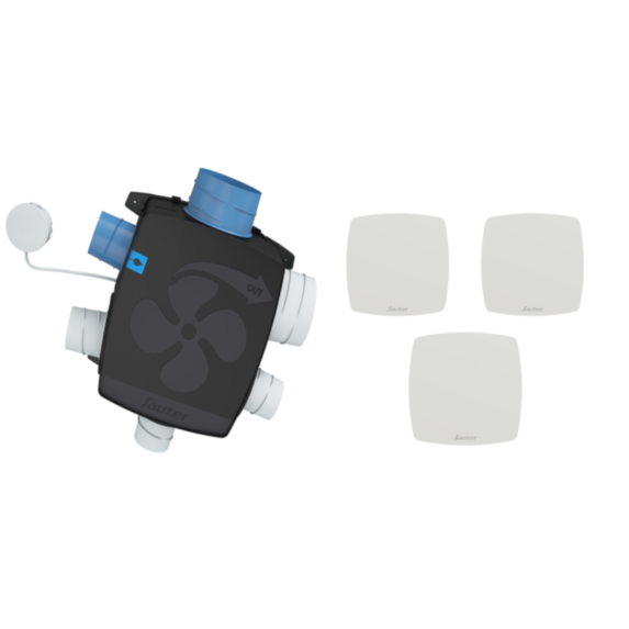 Kit VMC simple flux auto-réglable Agalina extra plat - SAUTER