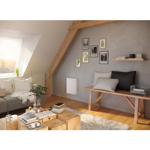 Radiateur inertie fluide Orosi 1500W horizontal blanc - SAUTER