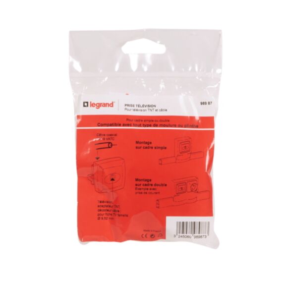 Prise TV simple blindée ASL - LEGRAND