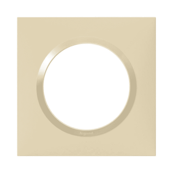 Plaque 1 poste Dooxie coloris dune - LEGRAND
