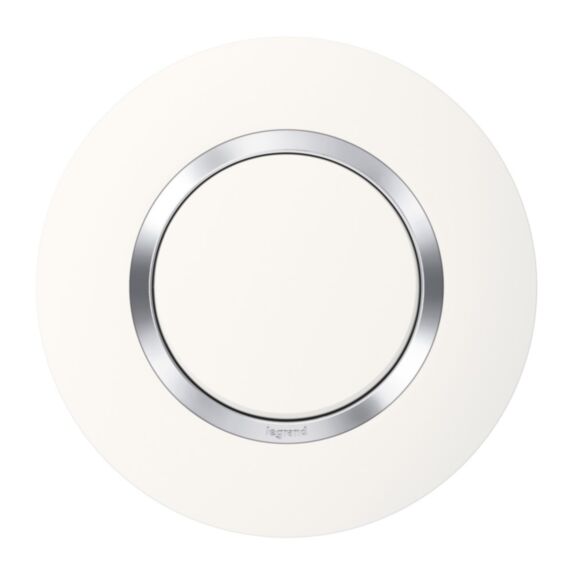 Plaque 1 poste blanc chrome dooxie - LEGRAND