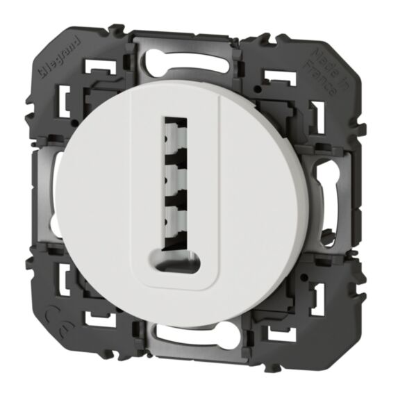 Prise telephone en t blanc compose  Dooxie - LEGRAND