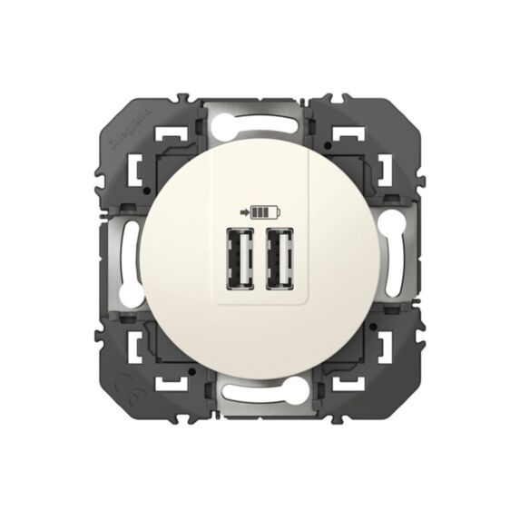 Double usb blanc compose Dooxie - LEGRAND