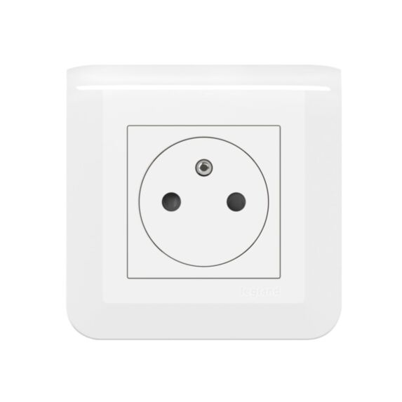 Prise de Courant Mosaic Surface avec Terre Complet Blanc