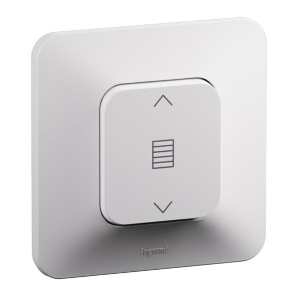 Interrupteur individuel de volets roulants 3 positions Neptune blanc - LEGRAND