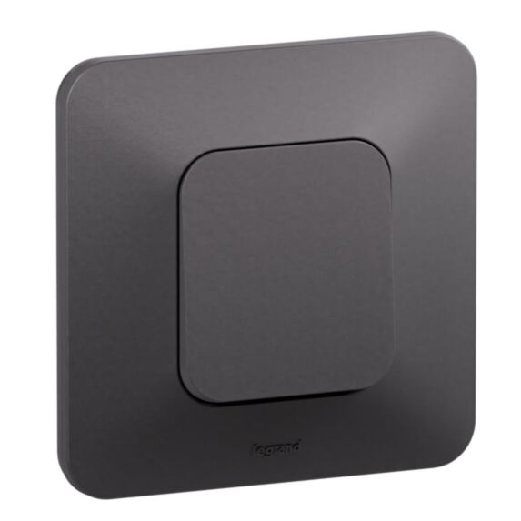 Interrupteur ou va-et-vient Neptune 10A bornes automatiques noir - LEGRAND