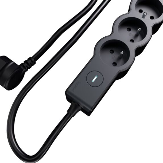 Multiprise 4x2P+T 16A 1,5m noir - LEGRAND