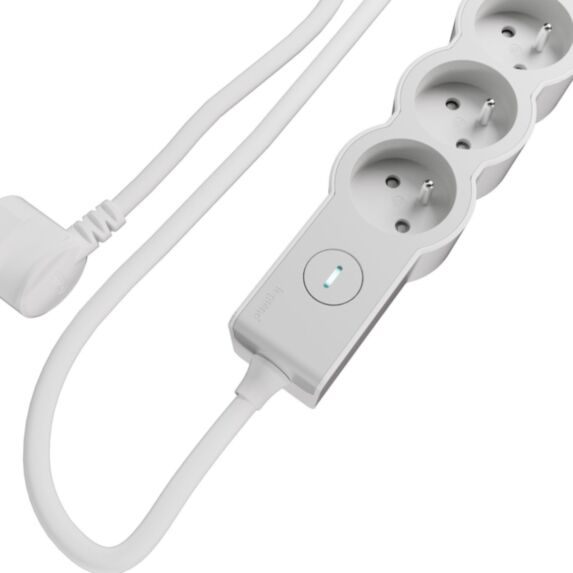 Multiprise 4 prises 2P+T blanc 3m - LEGRAND