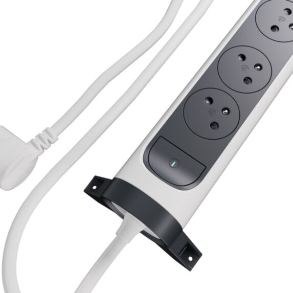 Multiprise MULTFB 4x2P+T 1,5m blanc/noir USB-A+C - LEGRAND