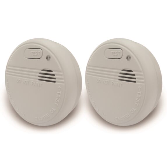 Détecteur de fumée optique : lot de 2 - OTIO