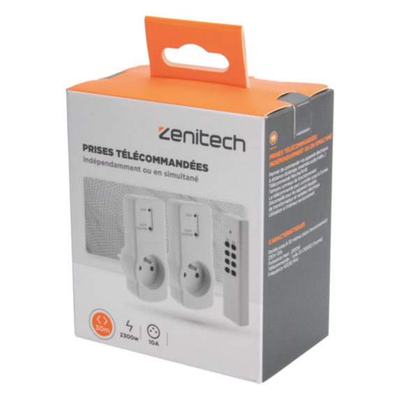 PACK 2 PRISES + TELECOMMANDE