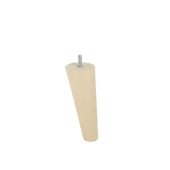 Pied de lit fuseau incliné bois brut H.150 Ø60mm - BAR PLUS