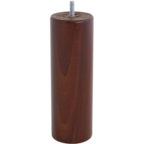 Pied de lit cylindrique noyer h200 Ø68 mm - EVOLUDIS