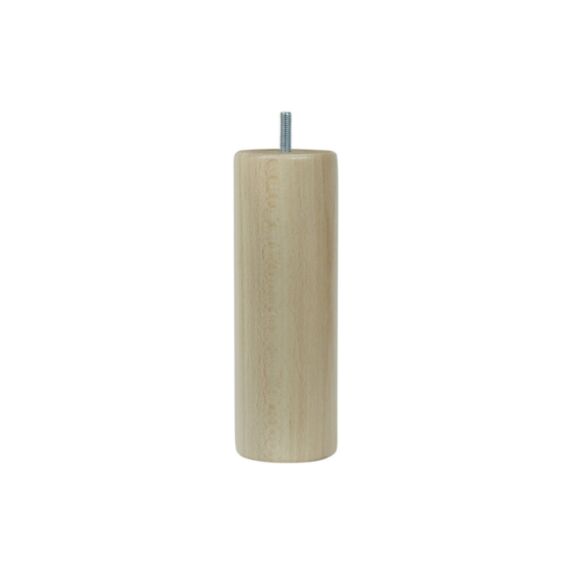 Pied de lit cylindrique verni naturel H.200 Ø68 mm - EVOLUDIS