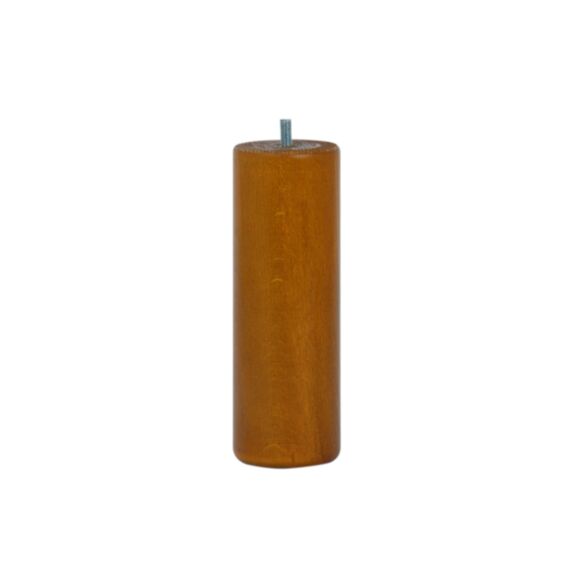 Pied de lit cylindrique merisier H.200 Ø68 mm - EVOLUDIS