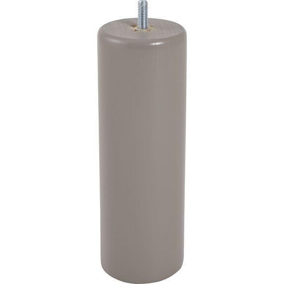 Pied de lit cylindrique bois taupe H.200 Ø68mm - BAR PLUS