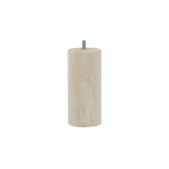 Pied de lit cylindrique brut H.150 Ø68mm - EVOLUDIS