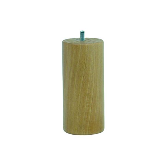 Pied de lit cylindrique verni naturel H.150 Ø68 mm - EVOLUDIS
