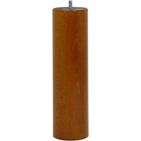 Pied de lit cylindrique merisier H.250 Ø68 mm - EVOLUDIS