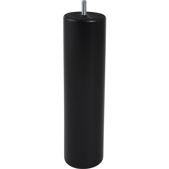 Pied de lit cylindrique bois noir H.250 Ø68mm - BAR PLUS