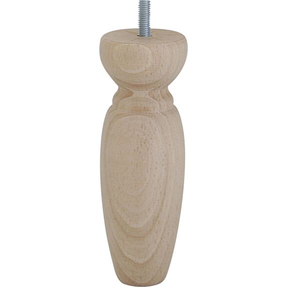 Pied Olive Bague H.150 Ø50 bois brut - BAR PLUS