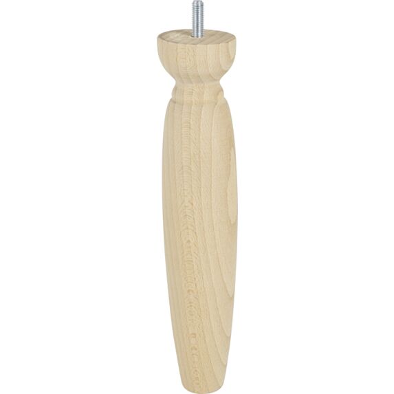 Pied de lit olive à bague bois brut H.250 Ø50mm - BAR PLUS