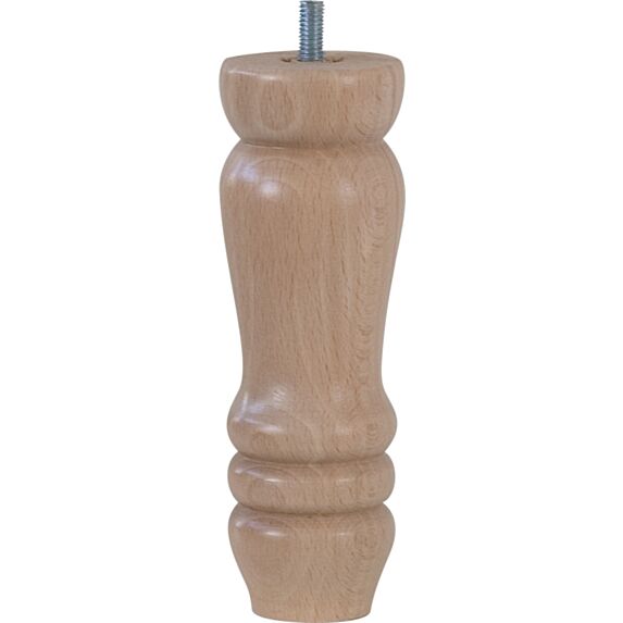 Pied de lit Quercy bois verni naturel H.150 Ø48mm - BAR PLUS