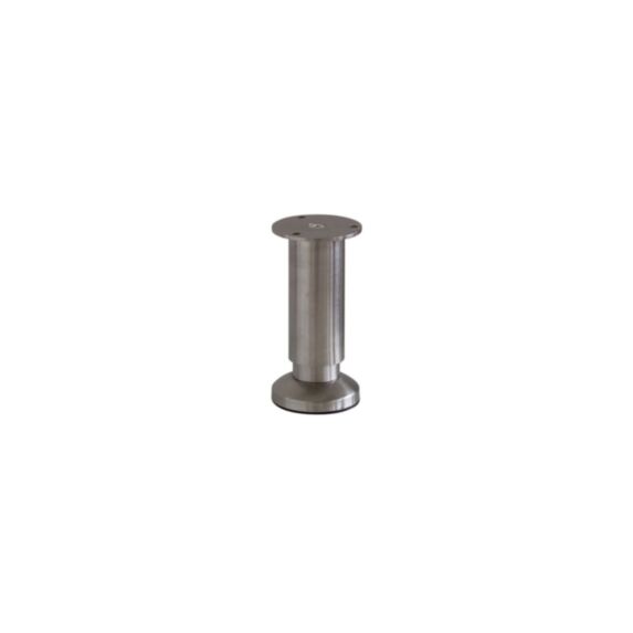 Pied de meuble réglable inox H.120/135 Ø58 mm - BAR PLUS