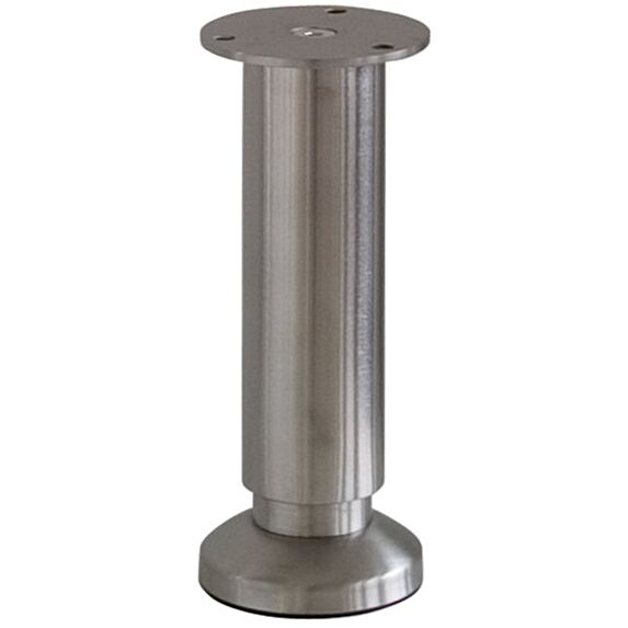 Pied de meuble réglable inox H.150/165 Ø58 mm - BAR PLUS