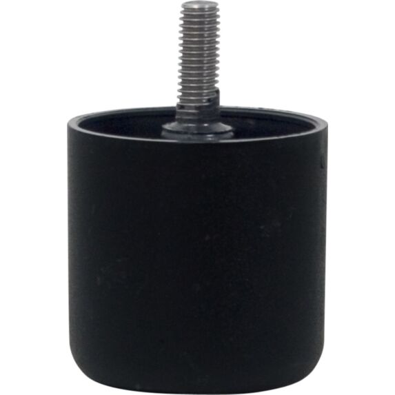 Pied de meuble cylindrique noir H.60 Ø60mm - BAR PLUS