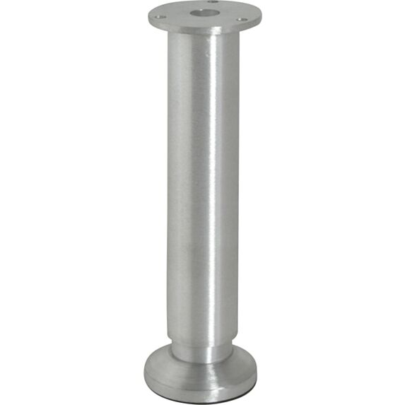 Pied de meuble inox réglable  inox H.200/215 ∅58 - BAR PLUS