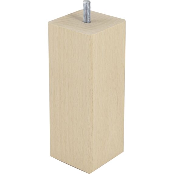 Pied de lit carré bois brut H.150 60x60mm - BAR PLUS