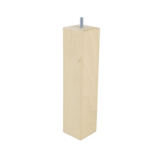 Pied de lit carré bois brut H.250 60x60mm - BAR PLUS