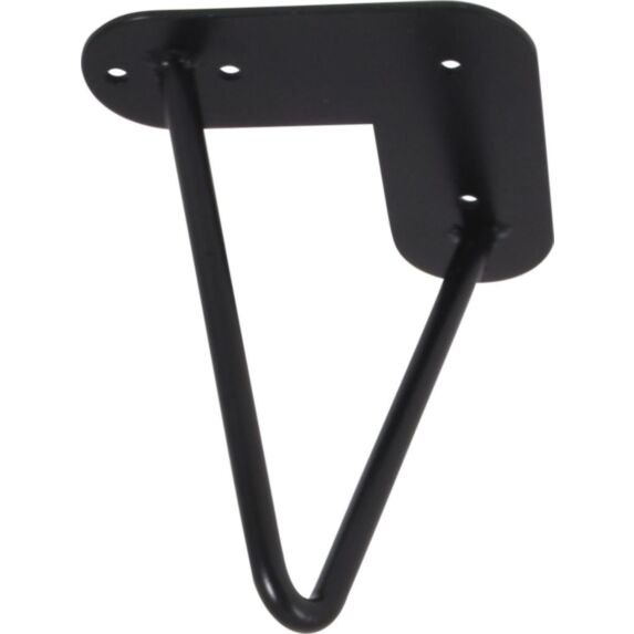 Pied de meuble métal filaire noir H.160 Ø10mm - BAR PLUS