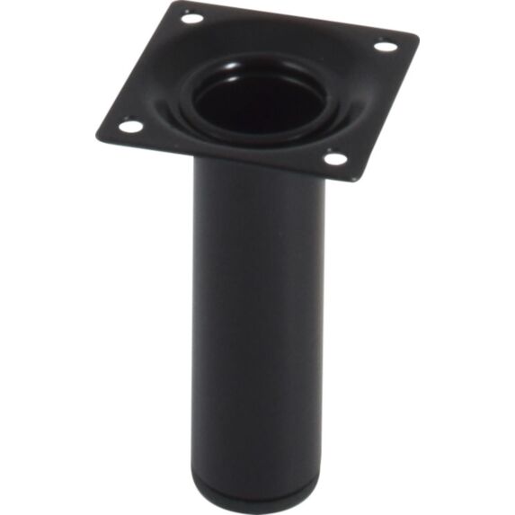 Pied cylindrique métal noir H.100 Ø30 mm - EVOLUDIS