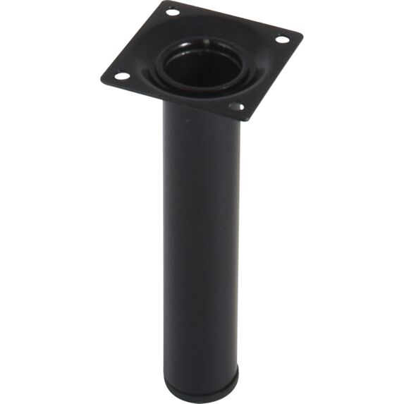 Pied cylindrique métal noir H.150 Ø30 mm - EVOLUDIS