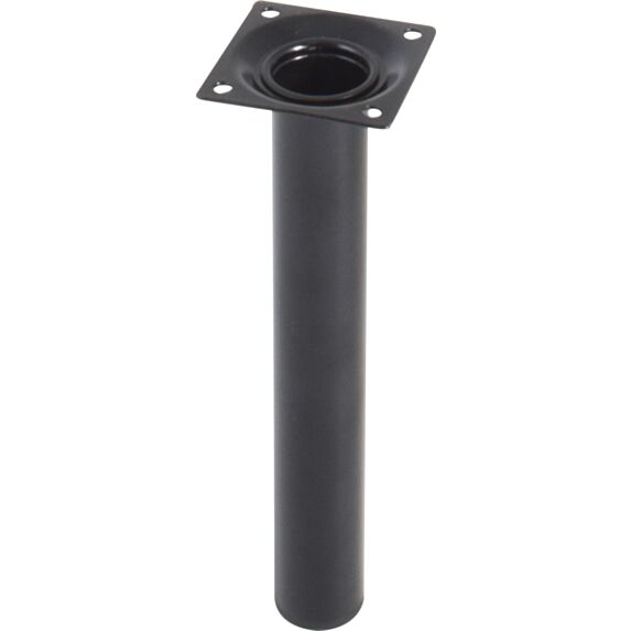 Pied cylindrique métal noir H.200 Ø30 mm - EVOLUDIS