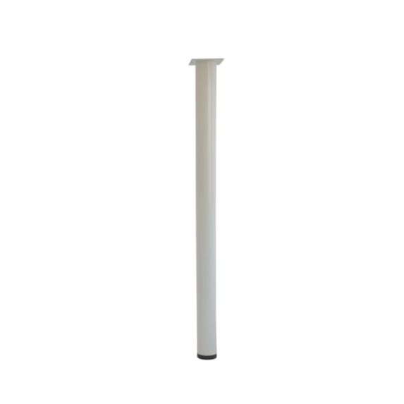 Pied métallique cylindrique blanc 1100 ∅76 - BAR PLUS