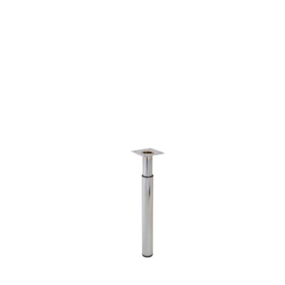 Pied de meuble chrome réglable H240/380 Ø30 - BAR PLUS